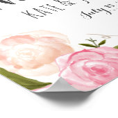 サイン結婚，歓迎，シャワー，ポスター，バナー ポスター (角)