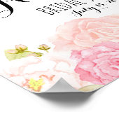 サイン結婚，歓迎，シャワー，ポスター，バナー ポスター (角)