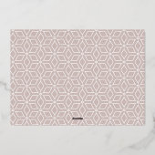 サイン |ハッピーホリデー横の写真 箔シーズンカード (裏面)