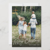 サイン | Merry Christmas Vertical Photo シーズンカード (正面)