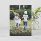 サイン | Merry Christmas Vertical Photo シーズンカード (スタンド正面)