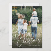サイン | Merry Christmas Vertical Photo シーズンカード (正面)