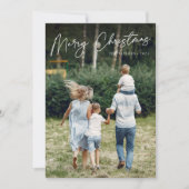 サイン | Merry Christmas Vertical Photo シーズンカード (正面)