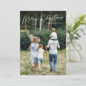 サイン | Merry Christmas Vertical Photo シーズンカード (スタンド正面)