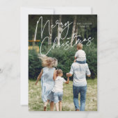 サイン | Merry Christmas Vertical Photo シーズンカード (正面)