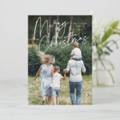 サイン | Merry Christmas Vertical Photo シーズンカード (スタンド正面)