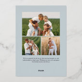 サイン | Merry Christmas Vertical Photo 箔シーズンカード (裏面)