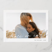 サイン | Peace on Earth写真 箔シーズンカード (正面)