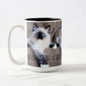サイームズキャットマグ ツートーンマグカップ (左)