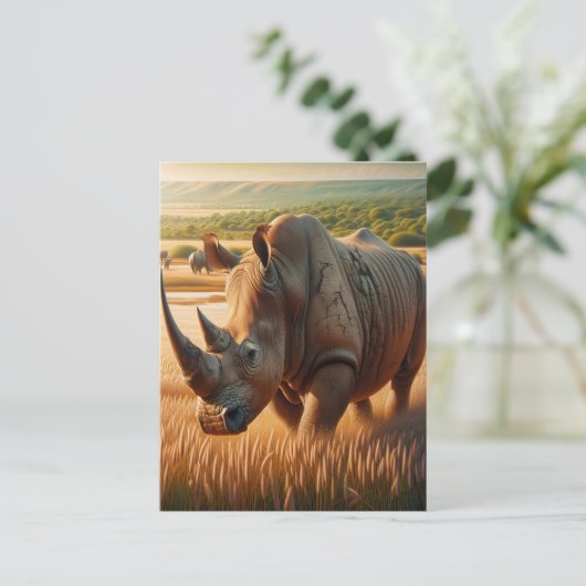 サイ威厳のあるノ・ローミングザメドウズ ポストカード (スタンド正面)