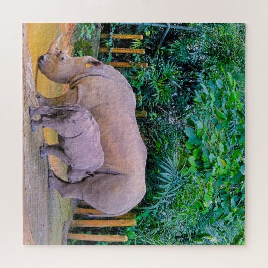 サイ2つ ジグソーパズル (横)