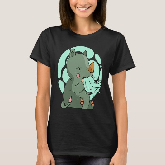 サイ アフリカ 病気 Tシャツ (正面)