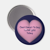 『サイ・イ・ラブ・ユー・ピンク・ハート・マグネット』 マグネット (正面/裏面)