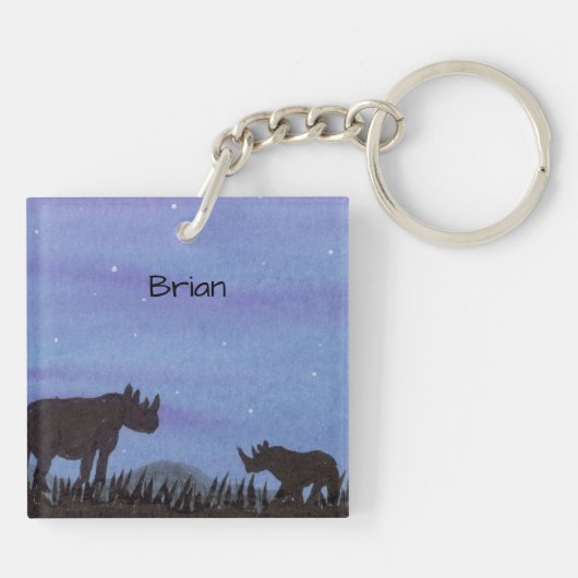 サイ キーホルダー (裏面)