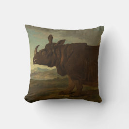 サイ（サイ）（野生動物）(J.B. Oudry) クッション