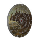 サイ（サイ）（野生動物）(J.B. Oudry) ダーツボード (正面左)