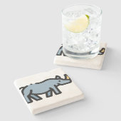 サイ ストーンコースター (横)