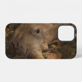 サイ 野生動物 iPhoneケース (裏面横)