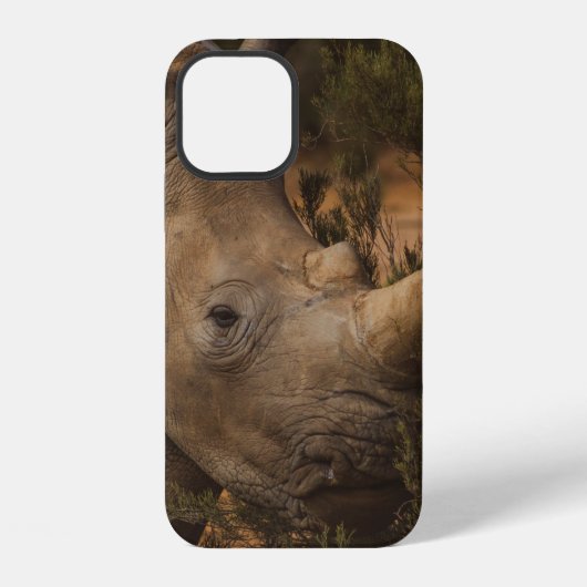 サイ 野生動物 iPhoneケース (裏面)