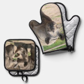 サイ 鍋つかみ&鍋敷きセット (正面/裏面)