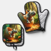 サイ 鍋つかみ&鍋敷きセット (正面/裏面)