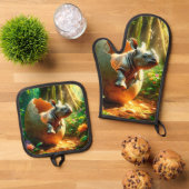 サイ 鍋つかみ&鍋敷きセット (トップダウン)