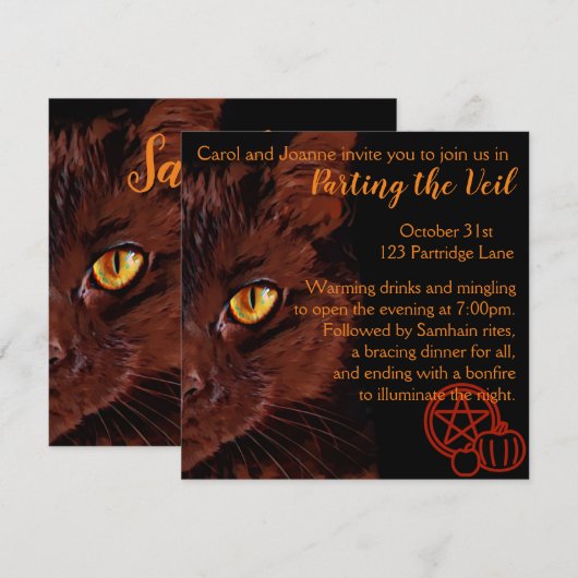 サウィンへの招待 招待状 (正面/裏面)