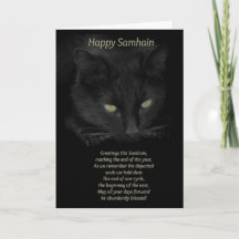 サウィン 黒猫の祝福 サウィンを祝うケルトのカード