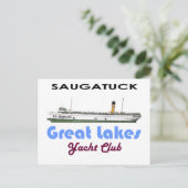 サウガタックダグラスミシガンヨットクラブレイク素晴らしス ポストカード (スタンド正面)