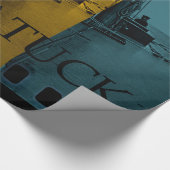 サウガタックミシガンセーリングレインボーヴィンテージ ラッピングペーパー (角)