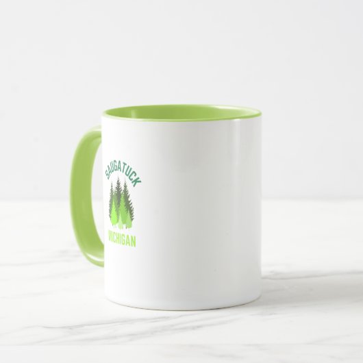 サウガタックミシガンホームシティコーヒーマグ マグカップ (正面左)