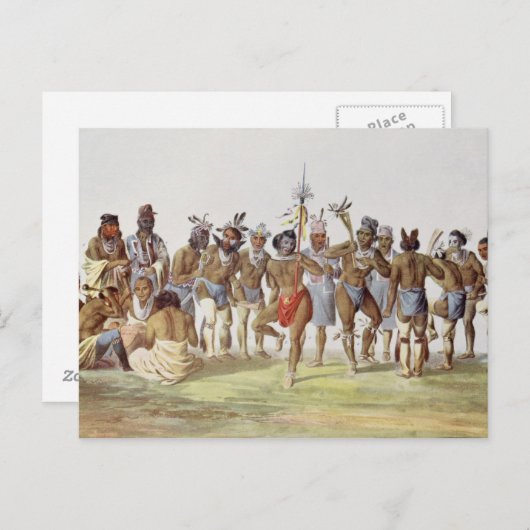 サウクとキツネの戦争ダンス ポストカード (正面/裏面)