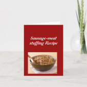 サウサジェミートスタッフィングレシピカード シーズンカード (正面)