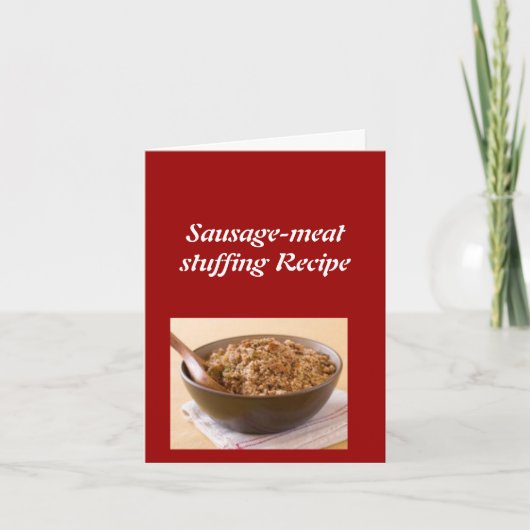 サウサジェミートスタッフィングレシピカード シーズンカード (正面)