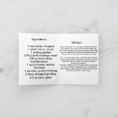 サウサジェミートスタッフィングレシピカード シーズンカード (内部)