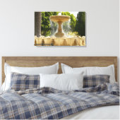 サウサリート噴水カリフォルニア旅行写真 キャンバスプリント (インサイチュ (寝室))