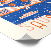 サウサリート旅行ポスター ポスター (角)