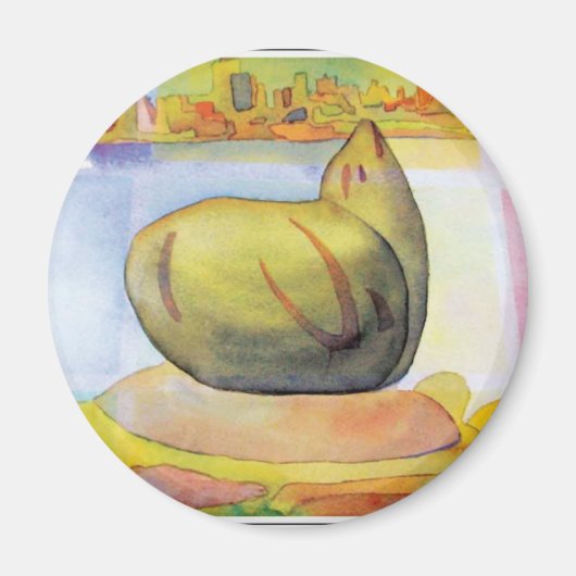 サウサリート海獅子 マグネット (正面)