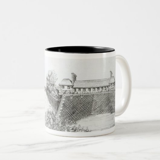 サウサンプトンの家の2つの電池 ツートーンマグカップ (正面右)