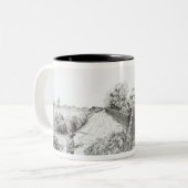 サウサンプトンの家の2つの電池 ツートーンマグカップ (正面左)