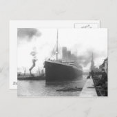サウサンプトンの波止場でタイタニック ポストカード (正面/裏面)