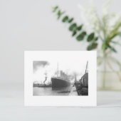 サウサンプトンの波止場でタイタニック ポストカード (スタンド正面)