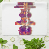 サウサンプトンイングランドスカイライン キッチンタオル (折り畳み)