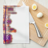 サウサンプトンイングランドスカイライン キッチンタオル (四つ折り)