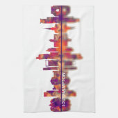 サウサンプトンイングランドスカイライン キッチンタオル (縦)