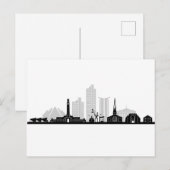サウサンプトンイングランドフスボールシティスカイラインシルエット ポストカード (正面/裏面)