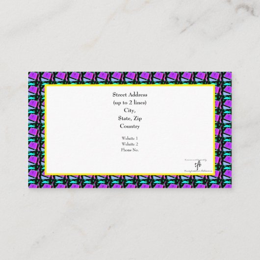 サウザベンのスローバック!幾何学模様3 名刺 (裏面)