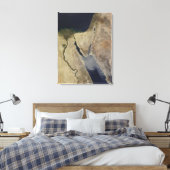 サウジアラビアからの黄褐色の塵の雲 キャンバスプリント (インサイチュ (寝室))