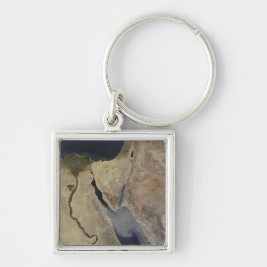 サウジアラビアからの黄褐色の塵の雲 キーホルダー (正面)