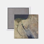 サウジアラビアからの黄褐色の塵の雲 マグネット (正面/裏面)